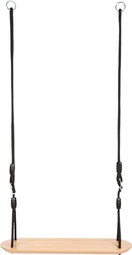 small foot Board Swing XL Black Line, extra-wide wooden swing for kids and adults, for ages 3+ years, 12407