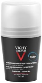 Homme Deodorante Roll-On Antitraspirante, Efficacia 48H, 50 ml