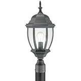 Thomas Lighting SL90107 Covington Outdoor Post Lantern, Black