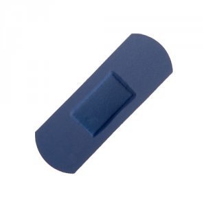 Sterochef Hypo-allergenic Blue Detectable Washproof Plasters 7.5cmx2cm, Pack of 100