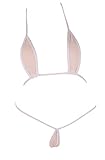 LinvMe Women's Sheer Mesh Micro Bikini Extreme