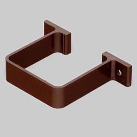 2 x Aliaxis (Marley) RCE1B Black Guttering Clips for 65mm Square Downpipe