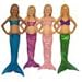 Hand-made Mermaid Swim Tail for Swimming (Pink with a top, Girls 4-6)