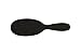 Shine & Condition Hair Brush | 100% Natural Bristle + Nylon Pin | High Polish Acrylic Handle | Medium Oval | Jet Black Finish | Model 51 - JTB