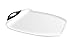 Dexas Chop & Scoop Cutting Board, 11 by 15 inches, White with Black Handle