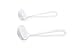 Fox Run Mini Ladle Set, Plastic, 2-Piece, Regular White