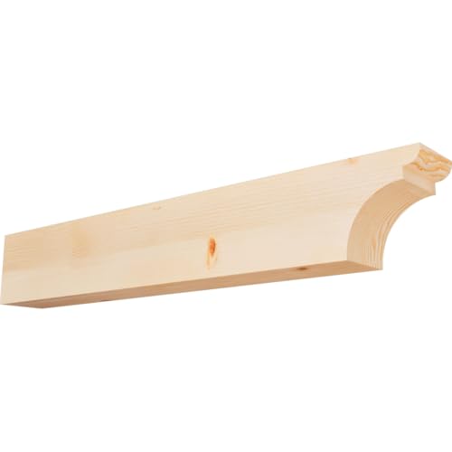 5 1/2"W x 8"H x 48"L Yorktown Smooth Rafter Tail, Douglas Fir