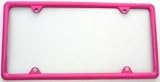 Hot Pink Slimline Metal License Plate Frame