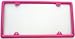 Hot Pink Slimline Metal License Plate Frame primary