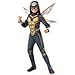 Marvel Girls' Wasp Avengers Deluxe Halloween Costume with Wings (Multicolor, Small)
