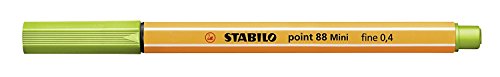 Stabilo Point 88 Mini Fineliner Pens, 0.4 mm - 18-Color Wallet Set