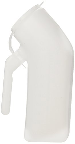 Grafco Male Urinal with Lid, 32 Oz/1000 ml Capacity, Medical Urine Bottle for Men, 3201