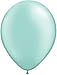Assorted Mint Green and Coral Latex Balloons - 12 Pack