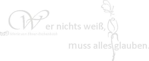 Indigos Wall Sticker, Vinyl, Silber, 40 x 16 cm