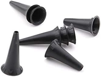 ADS Medicare Specula Disposable, Mini Pocket Otoscope Black Ear Pieces Specula, (4.25mm) Ear Piece Ear Inspection Examination Diagnostic Black, Pack of 100 Pieces