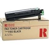 Ricoh FAX Toner Cartridge Type 1160 Black