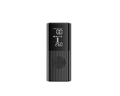 HengYu 電動空気入れ 自転車 空気入れ 電動 バイク 車 用 コードレス 6000mAh 大容量バッテリー 最大圧力150PSI 仏/英/米式バルブ対応 SOS/LED懐中ライト付き 自動停止