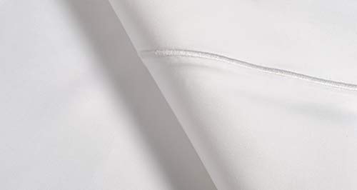 CHATEAU HOME COLLECTION Luxury 800-Thread-Count 100% Egyptian Cotton Bed Sheets, 4 Pc Full - White Sheet Set, Single Ply Long-Staple Yarns, Sateen Weave, Fits Mattress Upto 18'' Deep Pocket