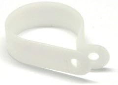 Dealsjungle Nylon Cable Clamp, R-Type Loop Hanger, 100 Pieces, 0.25 inch