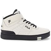Fila Men's Logo High-Top Sneakers - White Black - Size 9.5