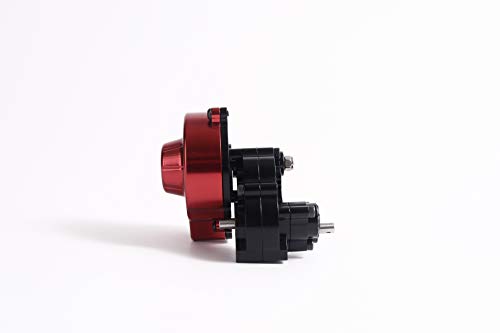 RZXYL 1/10 RC Car Full Alloy Assembled Reverse Transmission Case Gearbox for Axial SCX10(Upgraded Version Must use with Reverse Axle) (Black) - Thumbnail 2