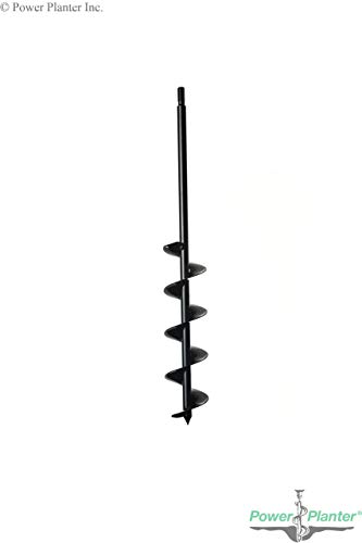 Power Planter 100% USA Made 3"x24" Extended Length Bulb & Bedding Plant Auger w/ 3/8" Hex Drive