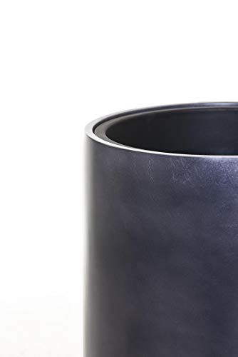 Vivanno Pflanzkübel Bodenvase exklusiv ASCONIA Silber-Anthrazit Seidenmatt (95x39) – Bild 3