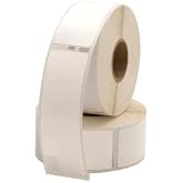 LabelValue 1-1/8" x 3-1/2" White Address Labels for Seiko, 2 Rolls of 130 | Seiko SLP Compatible, Permanent Adhesive, Mailing Labels for Packages, Filing and Storage