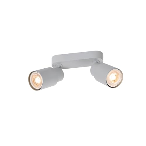 SLV PURI 2.0 Tube, Wand- und Deckenaufbauleuchte, long, 2 x max. 6 W GU10, grau