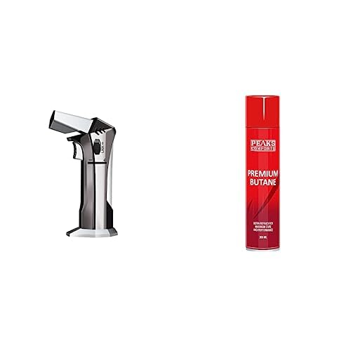 Butane Torch with Butane Fuel Refillable Torch Lighter, Kitchen Torch