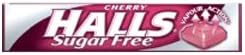 Halls Cherry Mentho-Lyptus S/Free (box of 20), Pink, 33 g (Pack of 20)