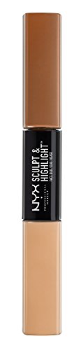 NYX PROFESSIONAL MAKEUP Sculpt & Highlight Face Duo, Almond Light, 1.012 Ounce