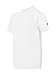 Duofold Boys' Big Short Sleeve Jersey Tee, White, Large