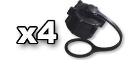 (4) Small Vent Cap for VP Racing Fuels 5 gallon gas jug and possibly other brands 24mm