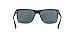 A|X ARMANI EXCHANGE Unisex Ax4016 Square Sunglasses, Black/Transp. Blue Green/Grey, 57 mm