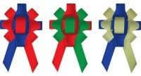 Two Color 30 Inch Magnetic Car Bows (Gold & Pink)