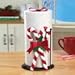 Collections Etc Candy Cane Christmas Paper Towel Holder