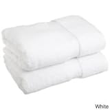 Turkish Bamboo Bath Sheets Towels 2 Piece Set 35x70, White