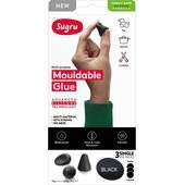 Sugru Formbarer Kleber, familiensicher, hautfreundliche Formel, Schwarz, 3 Stück