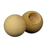 25 Pcs, Wooden Toy Parts Wood Ball Dowel Caps 1-1/4
