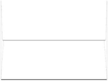 Popular White Sweet Tooth A2 (4-3/8-x-5-3/4) Envelopes 50-pk -- PaperPapers 104 GSM (28/70lb Text) 4X5 holds paper folded 4-ways Econo Invitation, Response and DIY Greeting Envelopes