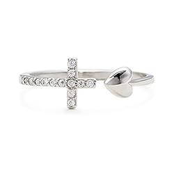 STORYJEWELLERY Cross Rings for Women, 925 Sterling