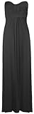 Crazy Girls Women's Boobtube Knot Front Bow Bandeau Maxi Long Dress