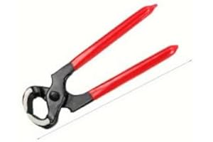 Single Ear Clamp Pliers Carbon Steel Pincer Crimper Nail Puller for Automotive Repair Hand Tools (8")