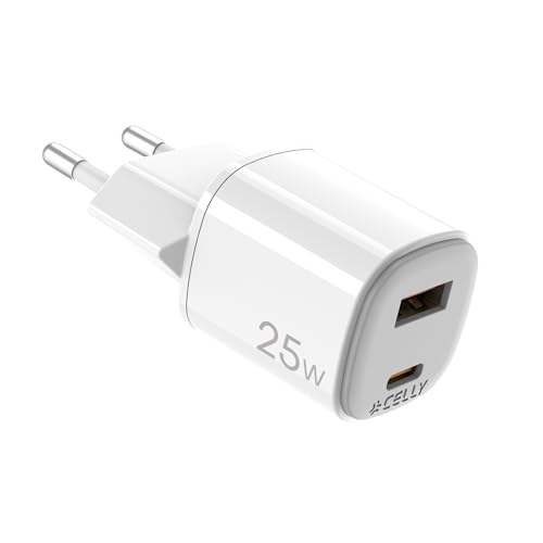 UPTC1USB1USBC25 Pieza Cargador comunicación móvil blanco gris