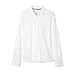 French Toast Big Girls Long Sleeve Stretch Pique Polo, White, M