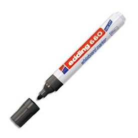 Edding E-660 Pack of 10 Red Bullet Tip Dry Erase Markers