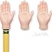 Mcphee Finger Hands for Finger Hands (5 Assorted Color Finger Hands Bulk)