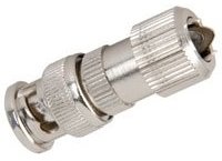 electrosmart Pack of 5 Easy/Quick Fit CCTV BNC Plug Connector – Nickel Plated with 24K Gold Plated Centre Pin & Solder Free Clamping Screw