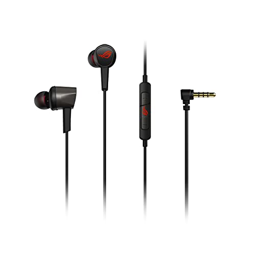 ASUS ROG Cetra II Core In-Ear-Gaming-Kopfhörer (3,5-mm-Stecker, kompatibel mit PCs, Notebooks, Mobiltelefonen, ROG Phone 5, PlayStation 5, Xbox Series X/S und Nintendo Switch), Schwarz, Einheitsgröße